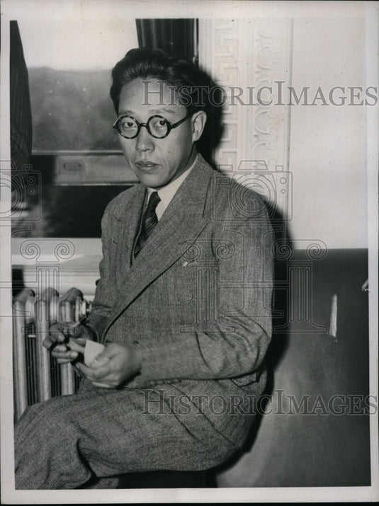 1937 Press Photo M. Kato, of Domei News Agency, in Washington, D.C. - nef32304