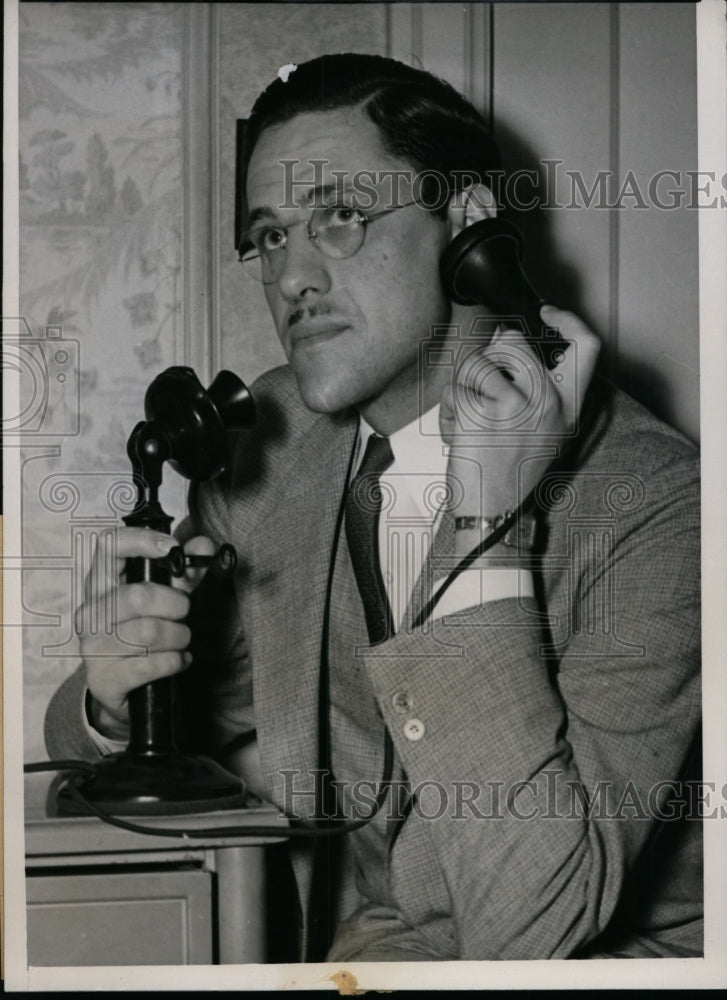 Load image into Gallery viewer, 1937 Press Photo Tilford E. Dudley of National Labor Relations Board - nef32325
