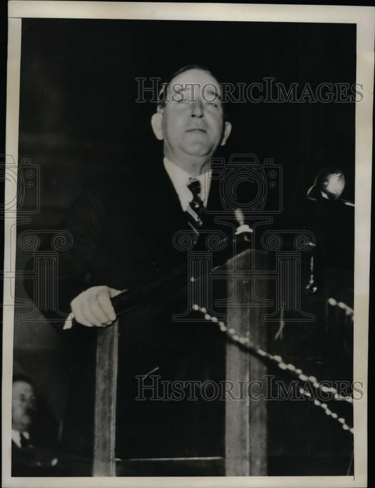 1934 Press Photo Edward A. O'Neil Speaking at American Farm Bureau Convention