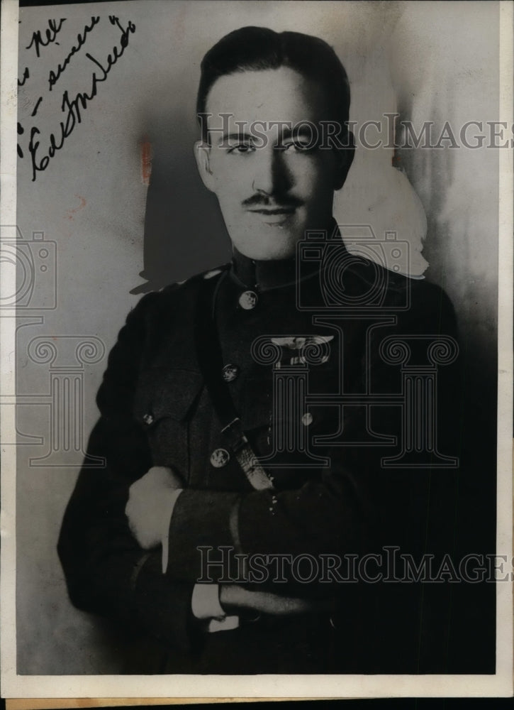 1933 Press Photo Captain Fayette Manstedt Deeds - nef32732