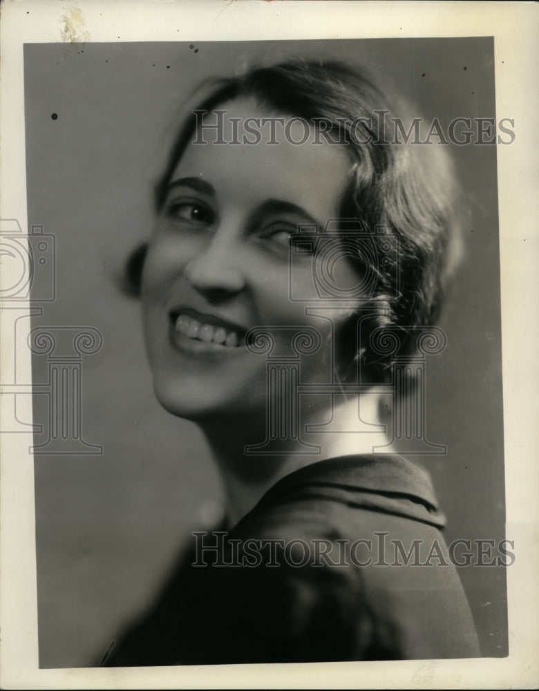 1931 Press Photo Catherine Field, Singer - nef32780
