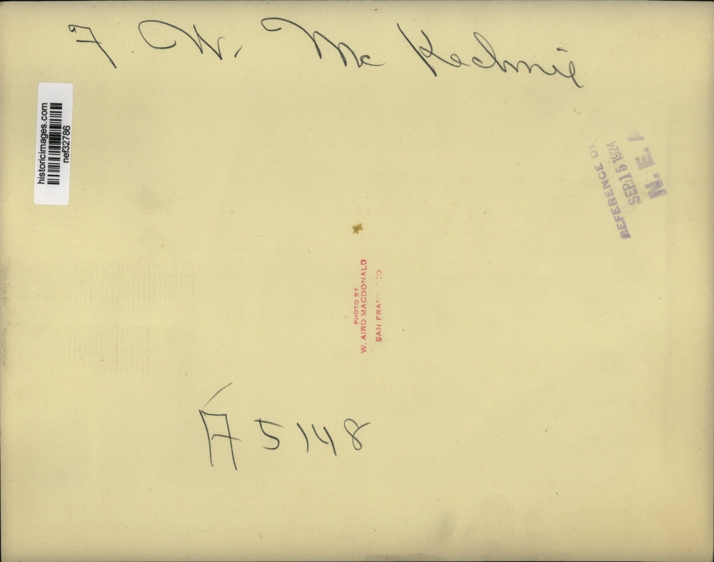 1924 Press Photo F.W. McKechnie, Editor - nef32786