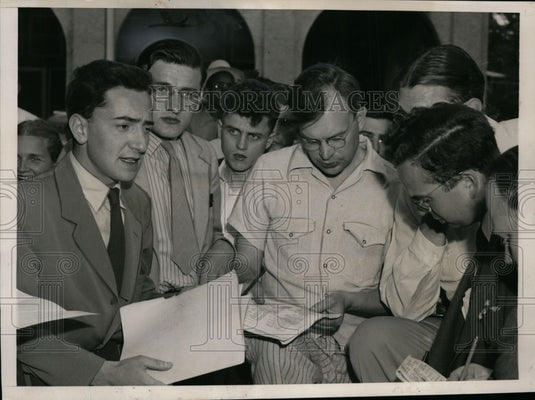 1940 Press Photo American Youth Congress Session at Lake Geneva, Wisconsin