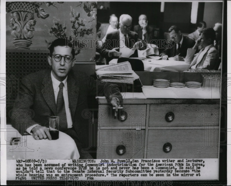 Load image into Gallery viewer, 1954 Press Photo John Powell Accused of Writing Communist Indoctrination, Senate
