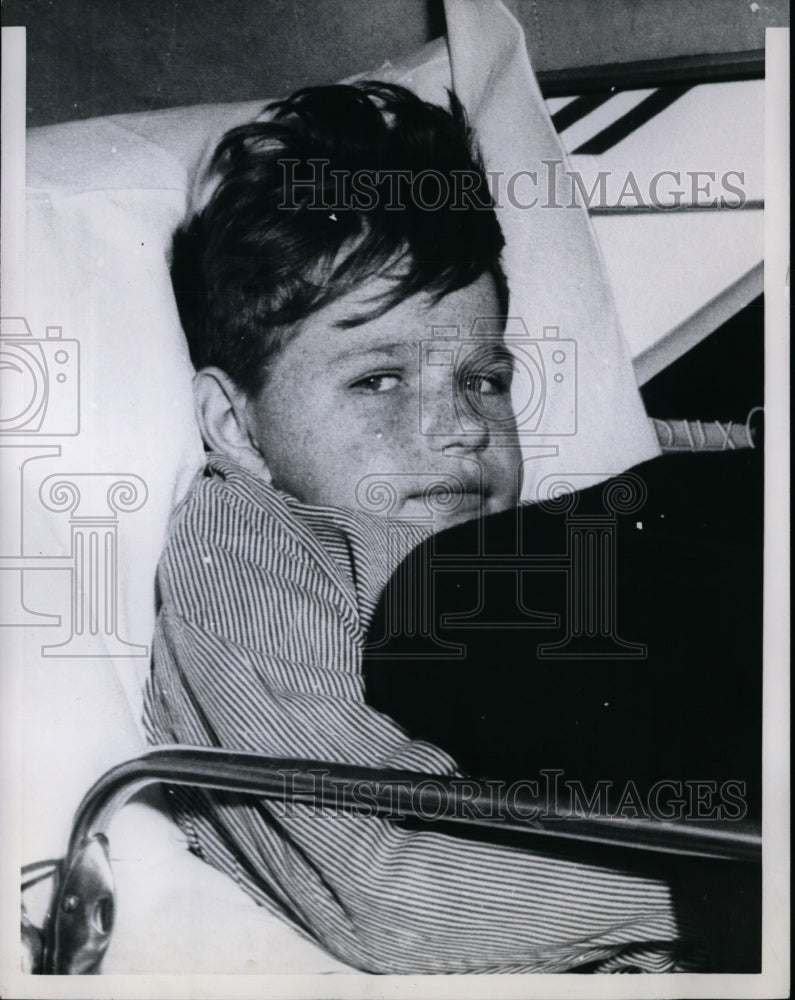 Load image into Gallery viewer, 1959 Press Photo Nils-Olov Wisell of Motala Sweden Born with One Kidney
