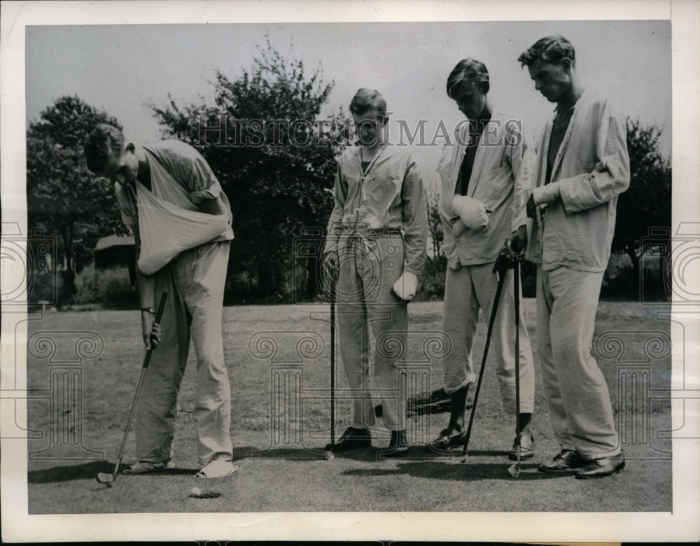 1945 Press Photo First of It&#39;s Kind One-Armed Veteran&#39;s Golf Tourney in Butler- Historic Images