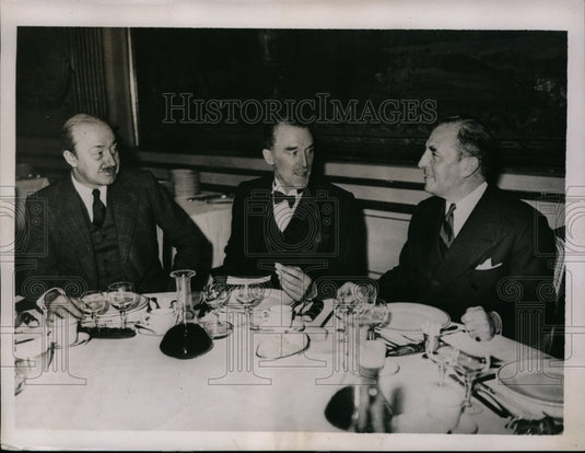 1936 Press Photo Major Ian Hay Bieth Guest of Honor at Recent Luncheon