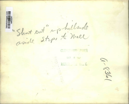 Press Photo Short Cut up Hillside Aside Steps to Mall - nef33241