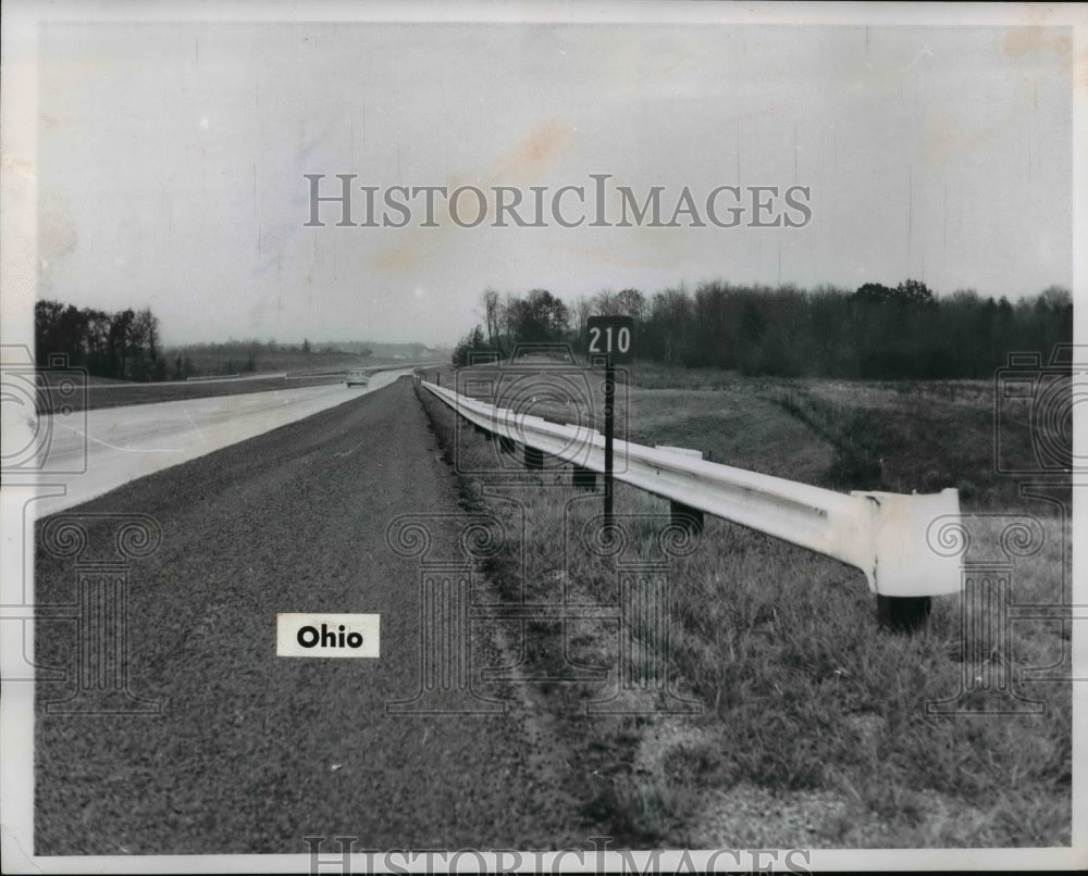 1961 Press Photo Highway 210 in Ohio - nef33243