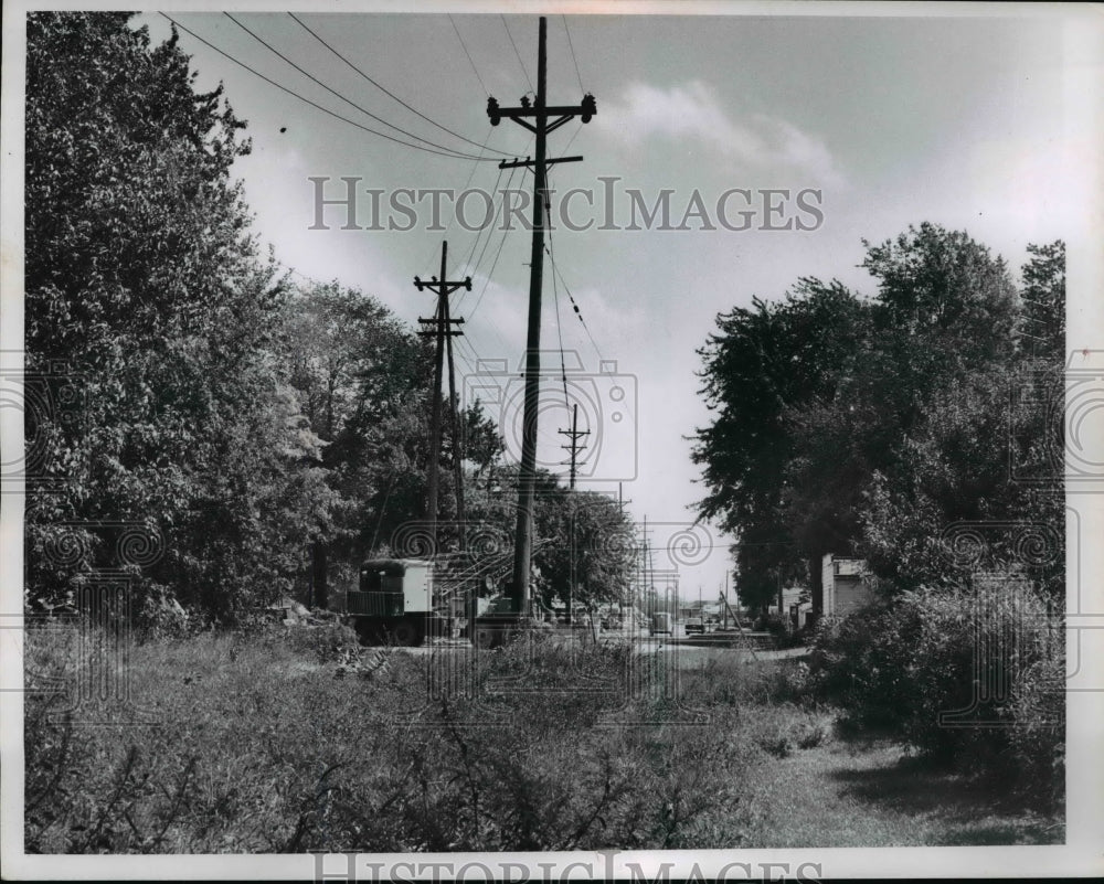 1961 Press Photo Route Two - Six Bypass Looking East Huron - nef33257