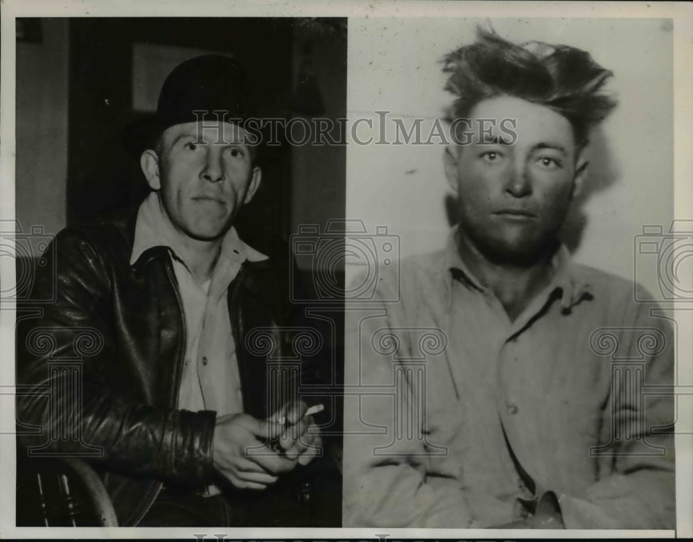 1937 Press Photo George O.Schaefer and Charles Bosshardt accused in Murder