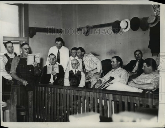 1935 Press Photo Rufus E. Edwards Murder Trial - nef33957