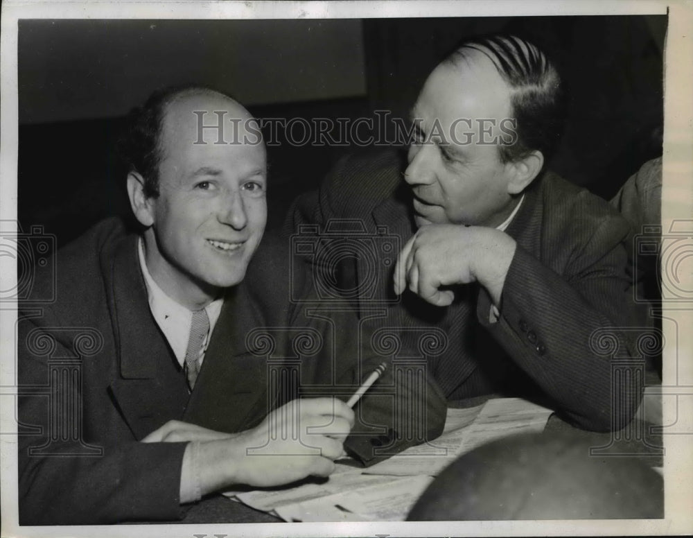 1944 Press Photo Karl Packbier & Robert Hogen Acquitted in Military Court Trial