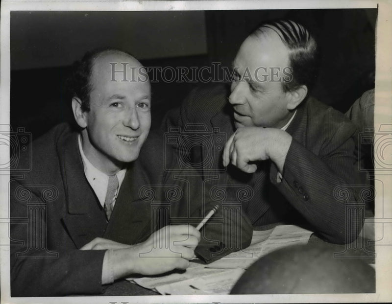 Load image into Gallery viewer, 1944 Press Photo Karl Packbier &amp; Robert Hogen Acquitted in Military Court Trial
