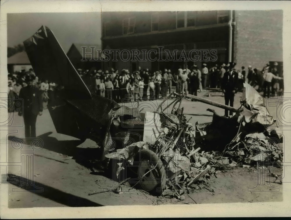 1933 Press Photo Plane Wreck of A-37 Returned to MEA - nef34145