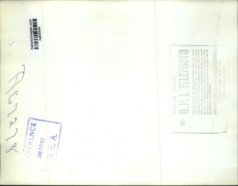 1960 Press Photo Dwight Eisenhower Greeted by Richard Nixon at Washington Party