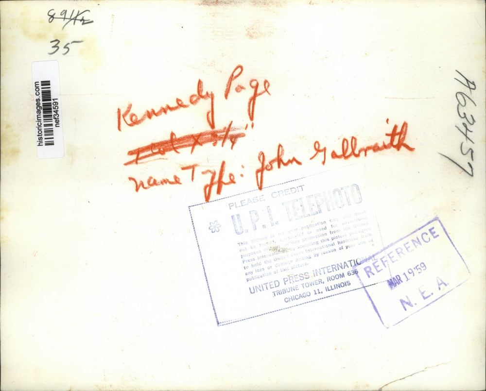 1955 Press Photo Dr. John Kenneth Galbraith - nef34591