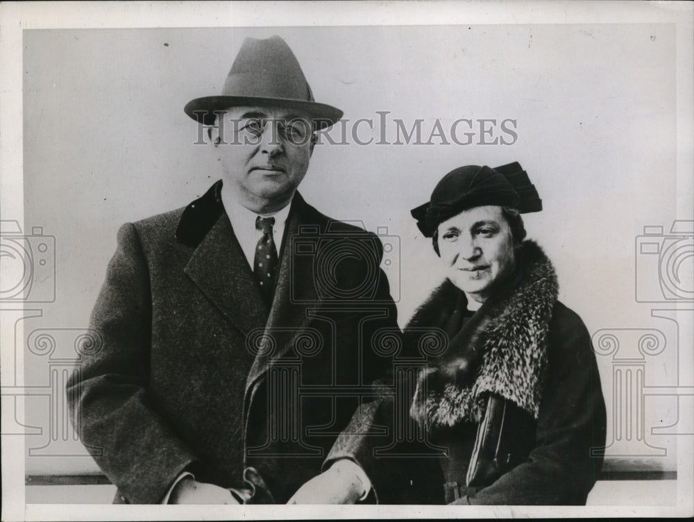 1935 Press Photo Dr Ames H Oughton Killed By One of Four Bandits in Holdup