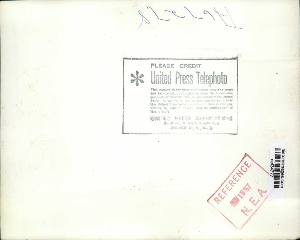 1957 Press Photo Pres Eiesnhower Speech Warns Increase in Federal Expenditures