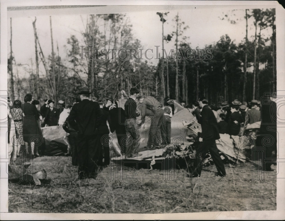1938 Press Photo Charles L Richardson Dies Ejecting from Failing Plane