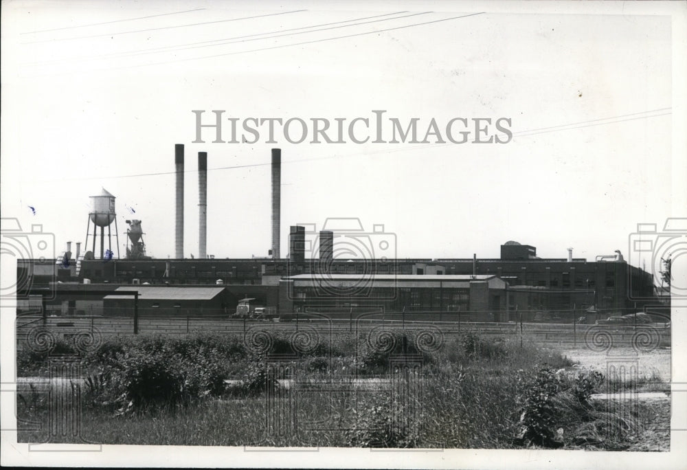 1939 Press Photo Risher Body Company Plant, Pontiac, Michigan Closes for Dispute