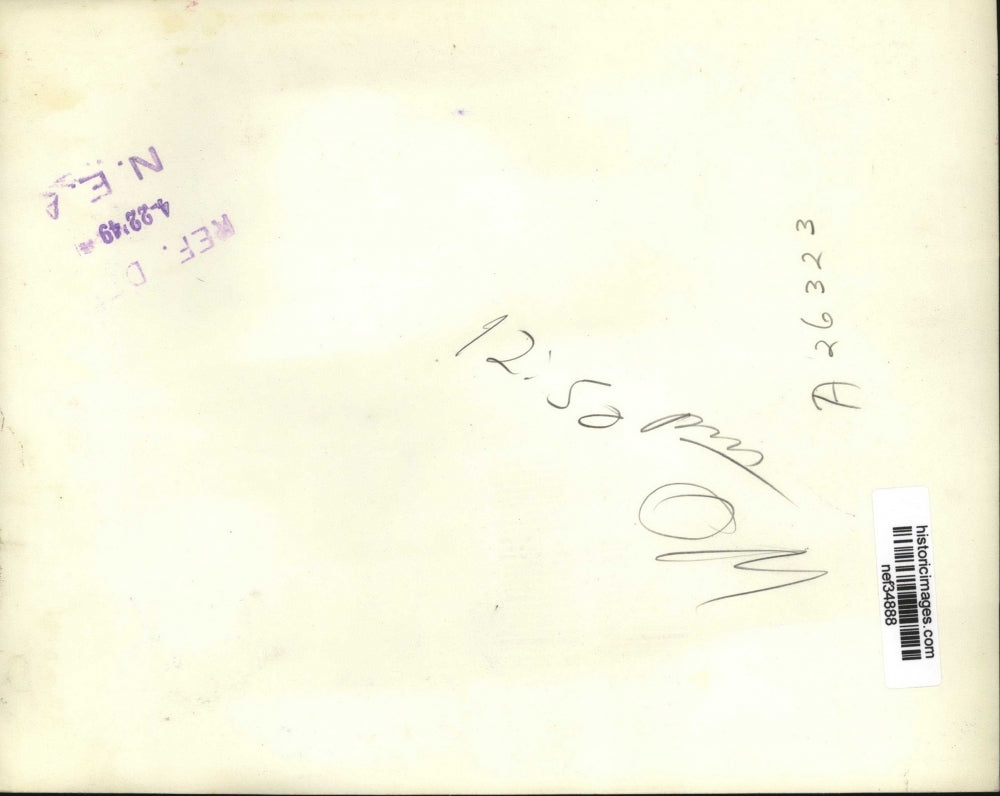 1949 Press Photo Dean Acheson Meets with Paul Hoffman, Kenneth Royal - nef34888