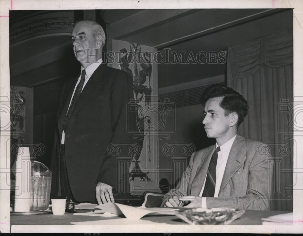 1946 Press Photo Philip Murray CIO President demand Government roll back prices