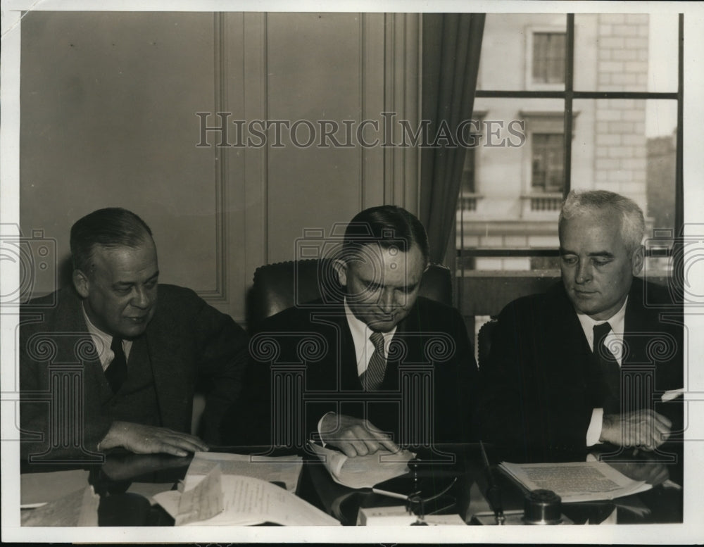 1938 Press Photo Members of Interstate Commerce Commissioners Appointed by Pres