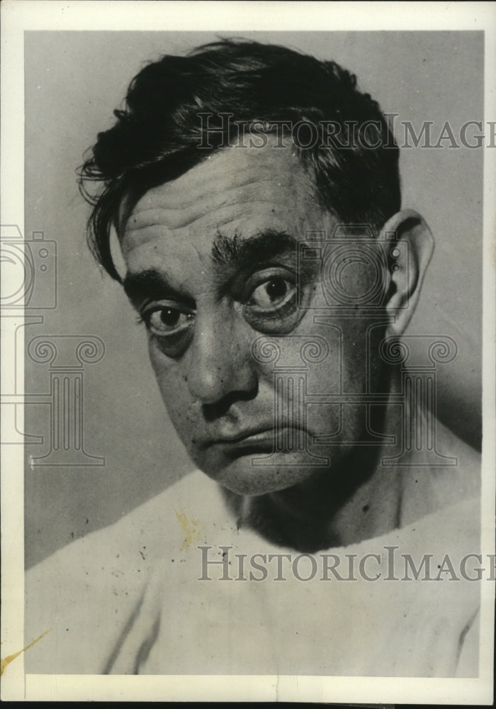 1931 Press Photo Photo of Unidentified Man Found in a Dazed Condition