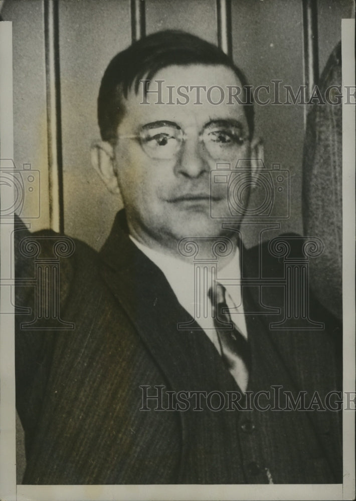 1932 Press Photo William Ernstine Missing After a Business Trip Departure