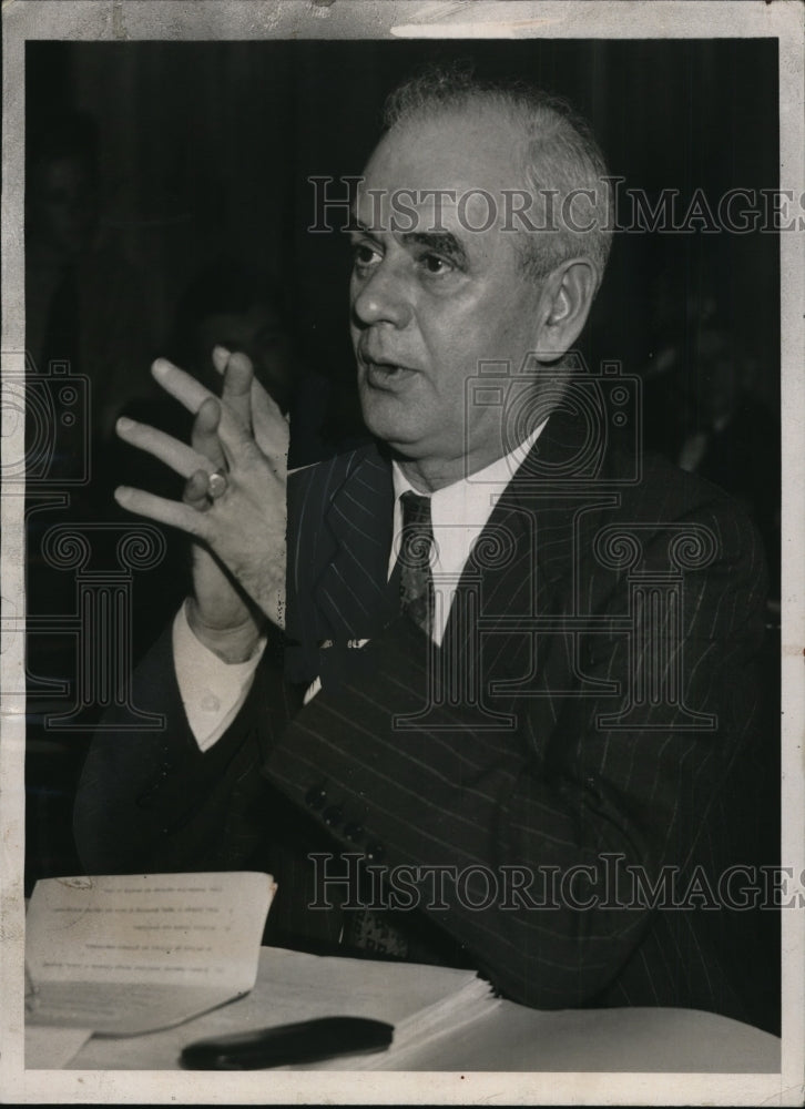 1938 Press Photo Philip Murray testified at Steel Strike Hiring - nef35205