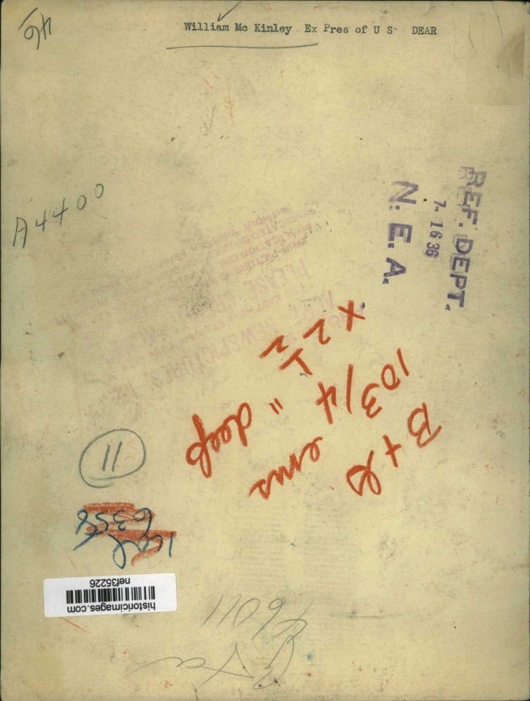 1936 Press Photo william McKinley - nef35226