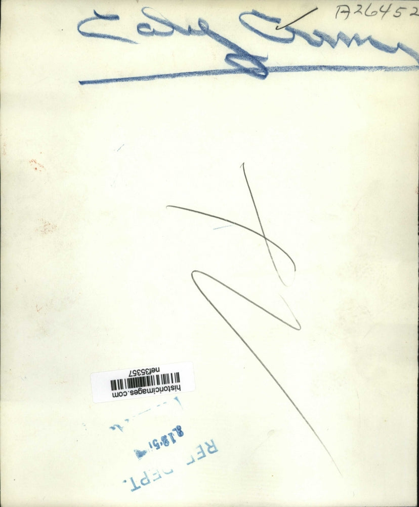 1951 Press Photo Arthur Samish, William Amis at Kefauver Senate Crime Hearing