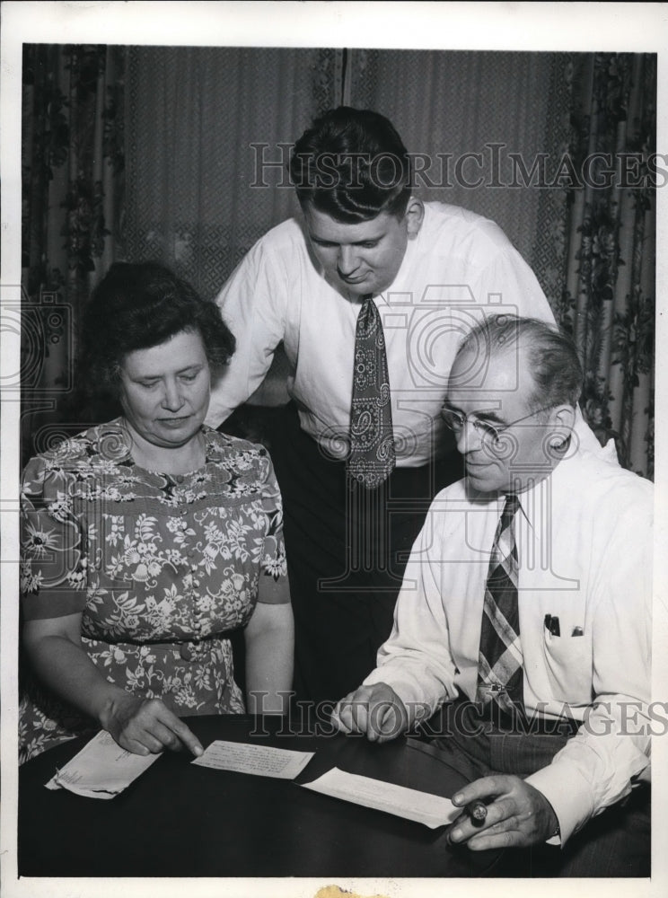 1943 Press Photo Family of Japanese POW Staff Sergeant Harvey T. Kolstad