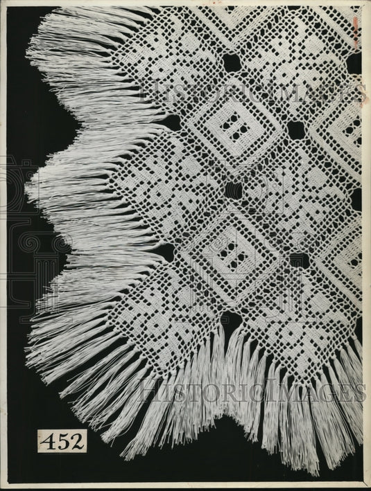 1937 Press Photo Lace - nef35409