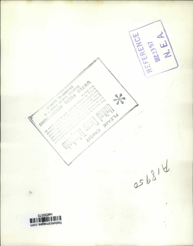 1957 Press Photo Atom Lighted Christmas Tree Will glow in Pittsburgh District