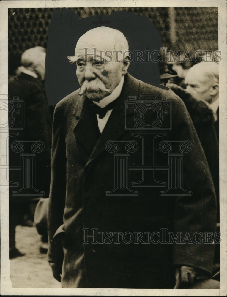 1929 Press Photo Georges Clemanceau War Time Premier of France in Paris