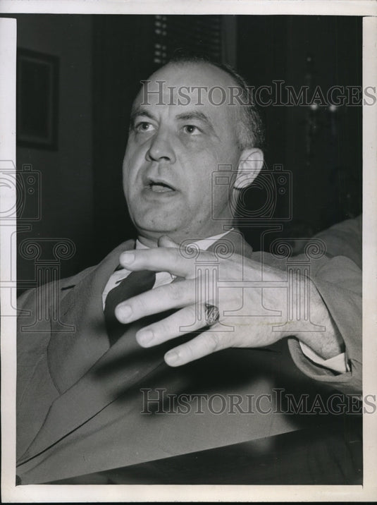1946 Press Photo Ted R. Strom at House Surplus Property Investigation Washington