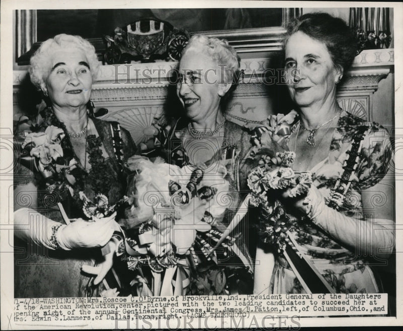 Load image into Gallery viewer, Press Photo Roscoe O'Byrne Daughters of American Revolution w Replacement Elects
