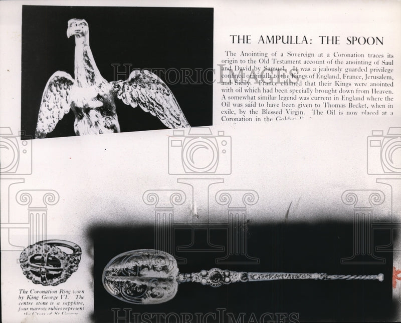 Load image into Gallery viewer, 1953 Press Photo The Coronation Ring, worn by King George VI - nef35836
