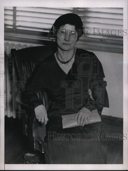 1936 Press Photo Maj Charles Shepard in Second Trial For Murder of Wife