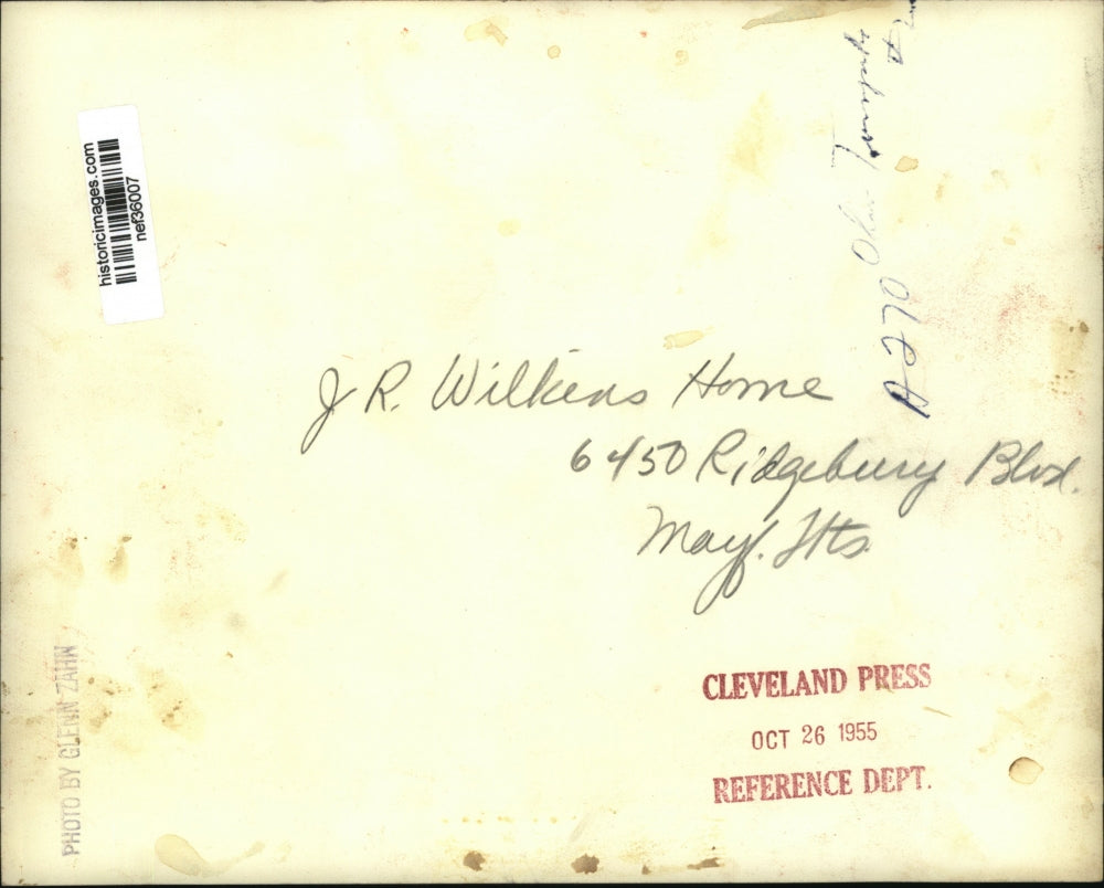 1955 Press Photo J. R. Wilkins' Home 6450 Ridgebury Blvd. May 11th - nef36007