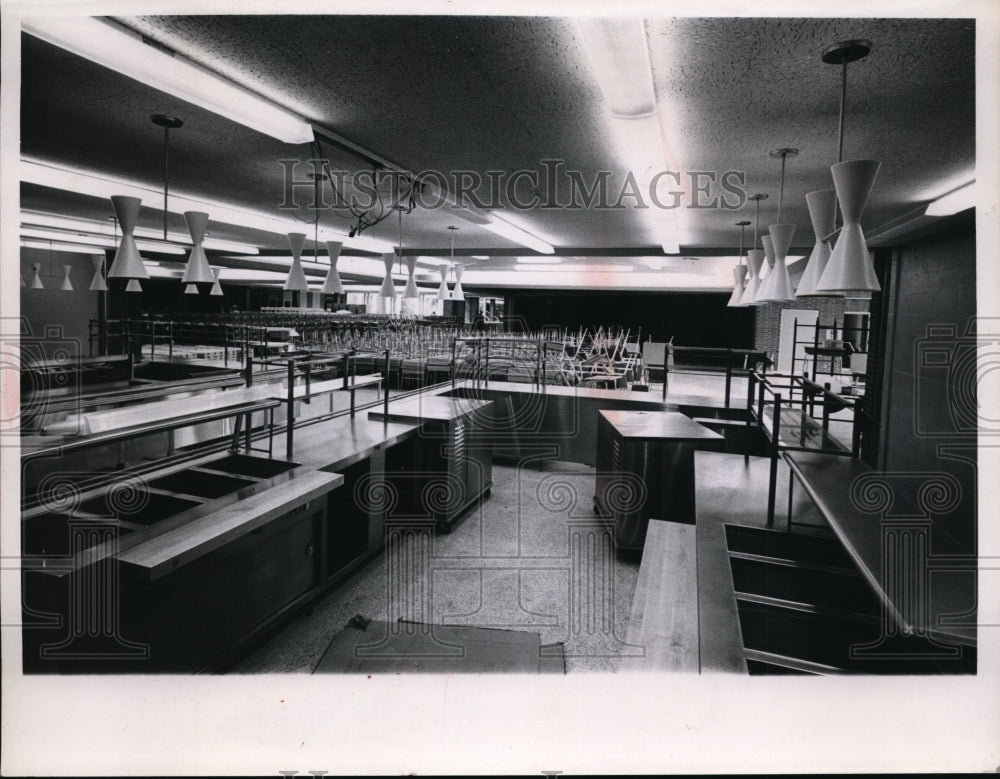 1965 Press Photo Middlebury Hts Junior High Lunch Room - nef36011
