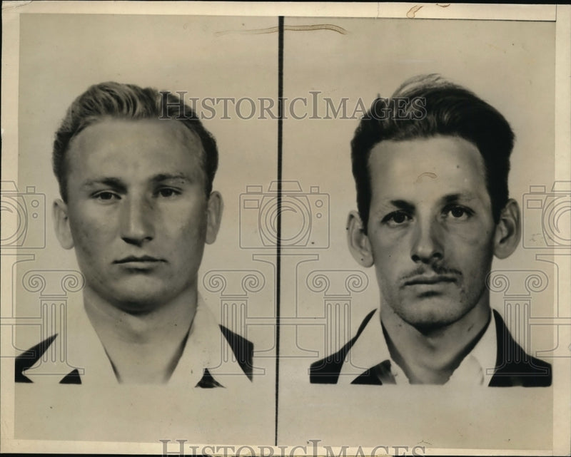 Load image into Gallery viewer, 1937 Press Photo George Sperna &amp; Robert Horne, Overthrow Deranged Captain
