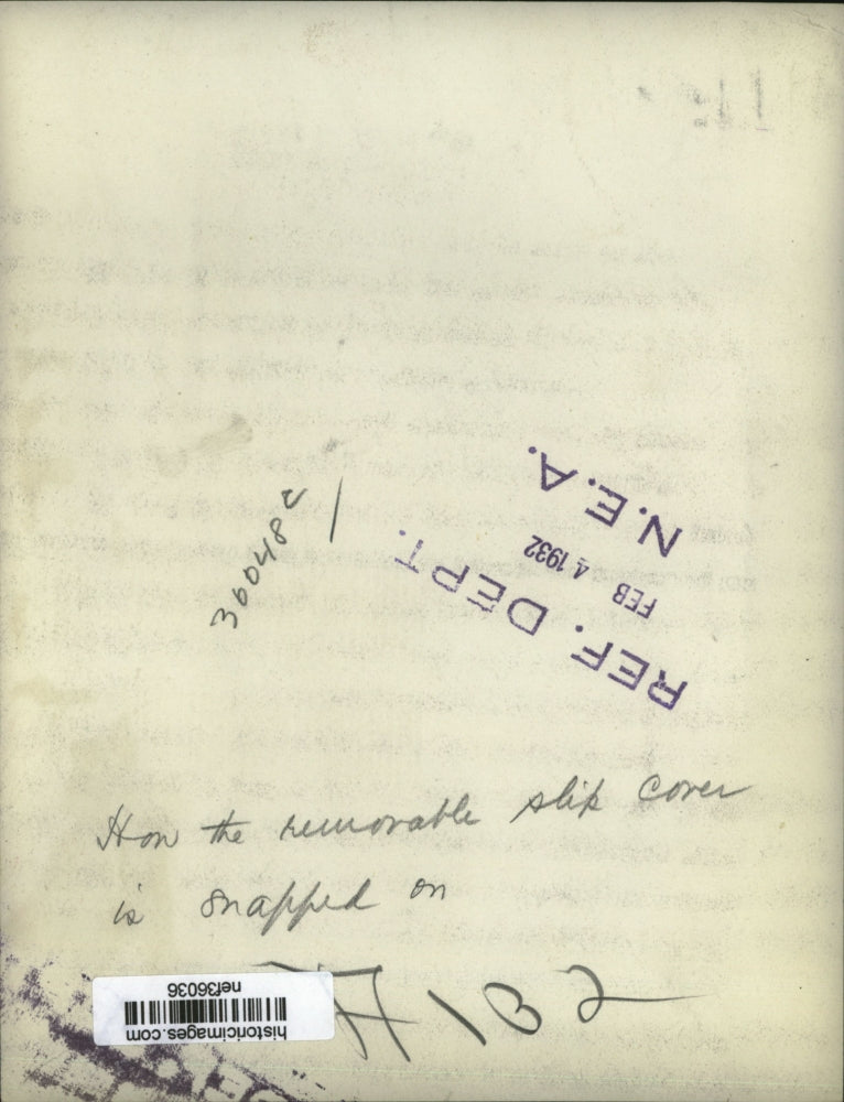 1932 Press Photo How the removable slip cover is snapped on - nef36036