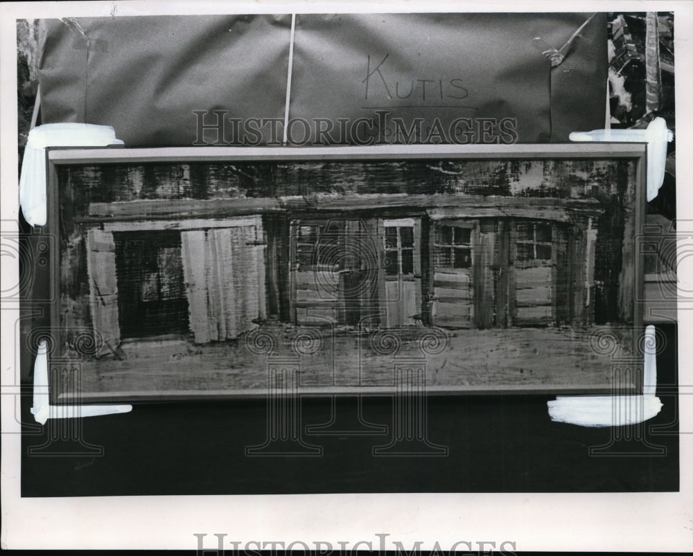 1963 Press Photo Barn Door Painting - nef36192