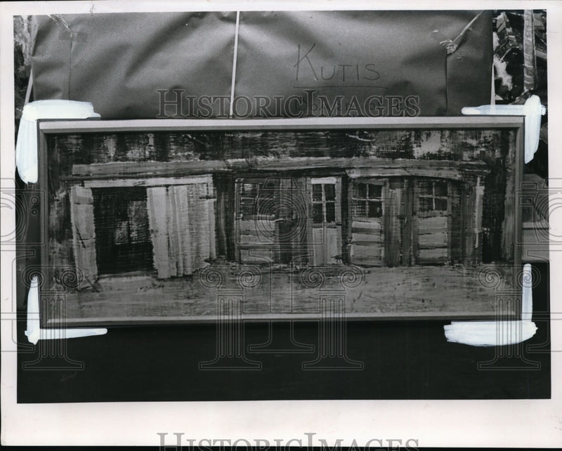 Load image into Gallery viewer, 1963 Press Photo Barn Door Painting - nef36192
