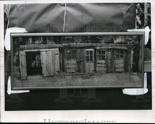 1963 Press Photo Barn Door Painting - nef36192