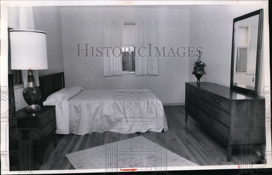 1964 Press Photo Mid Park Apartment, 14890 Bagley Road, Cleveland, Ohio