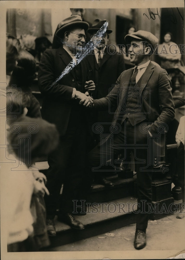 Load image into Gallery viewer, 1923 Press Photo Michael Kaufman &amp; Marnie Friedman Discoverer &amp; Hero Fatal Fire
